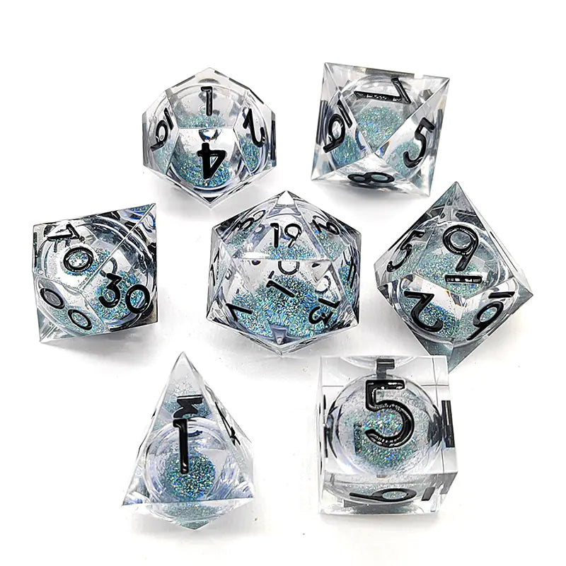 New Sharp Corner Resin Dice with Rotating Dragon Eye
