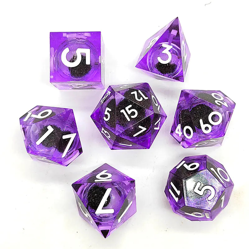 New Sharp Corner Resin Dice with Rotating Dragon Eye