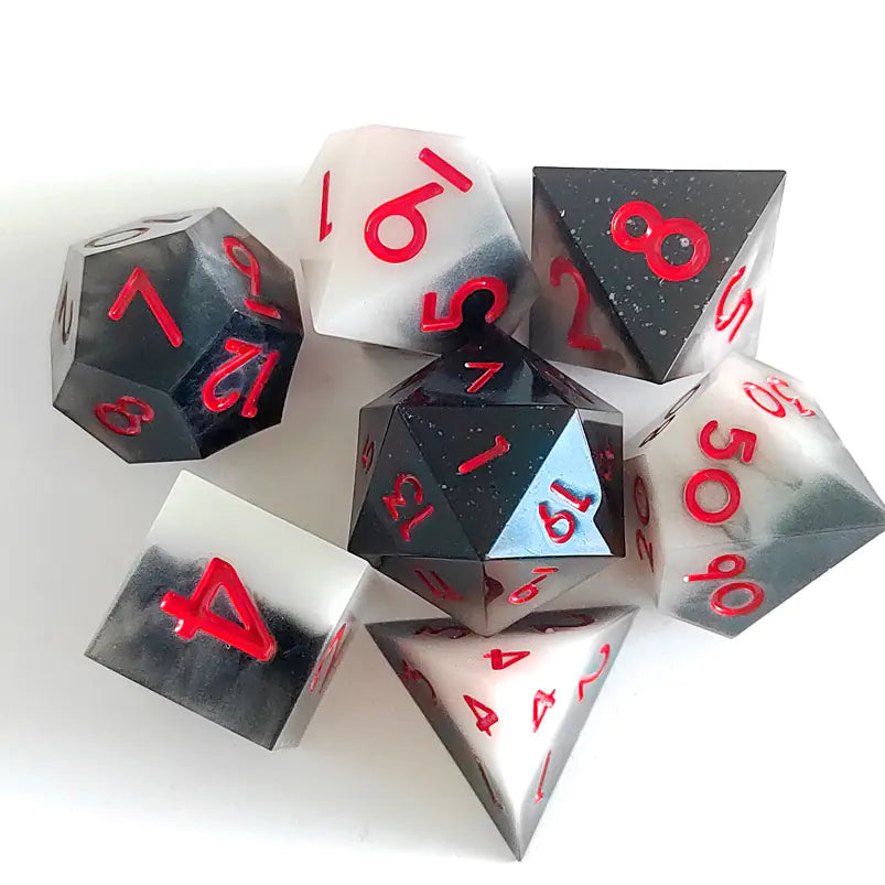 New Sharp Corner Resin Dice with Rotating Dragon Eye