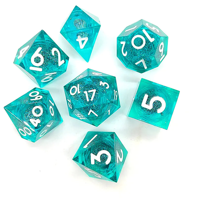 New Sharp Corner Resin Dice with Rotating Dragon Eye