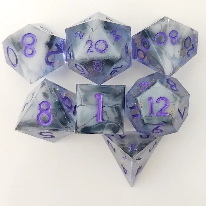 New Sharp Corner Resin Dice with Rotating Dragon Eye